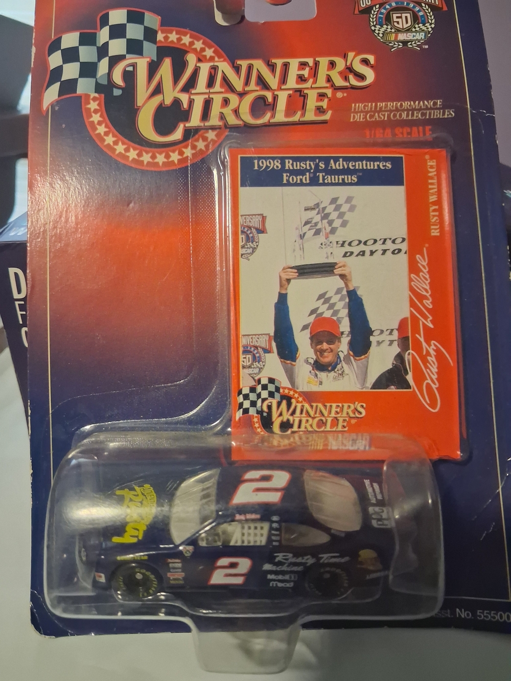 Nascar Winner's Circle Die-Cast Black Red White Toy Car